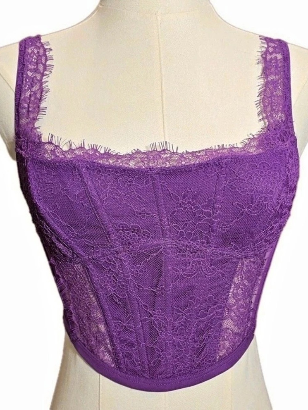 Victoria's Secret Dream Angels Lace Corset Top M-DD